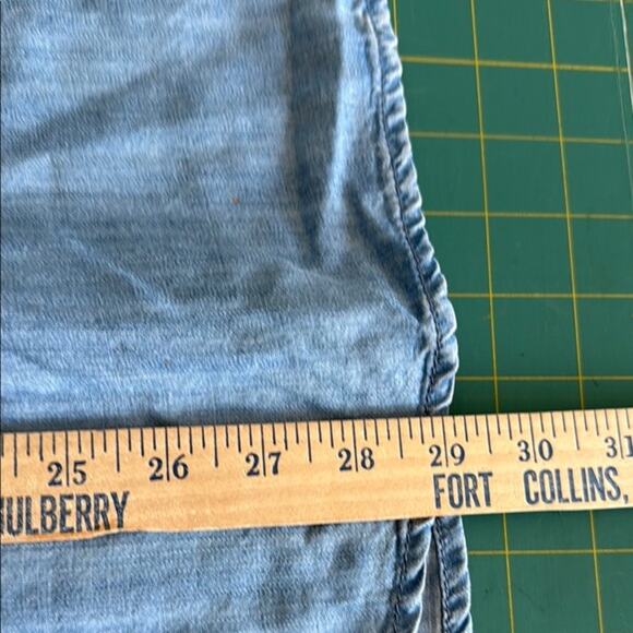 Chico's  sz 1 Small Women's Pullover Top Long Sleeves Snaps Nautical Tie Pockets - Picture 5 of 5